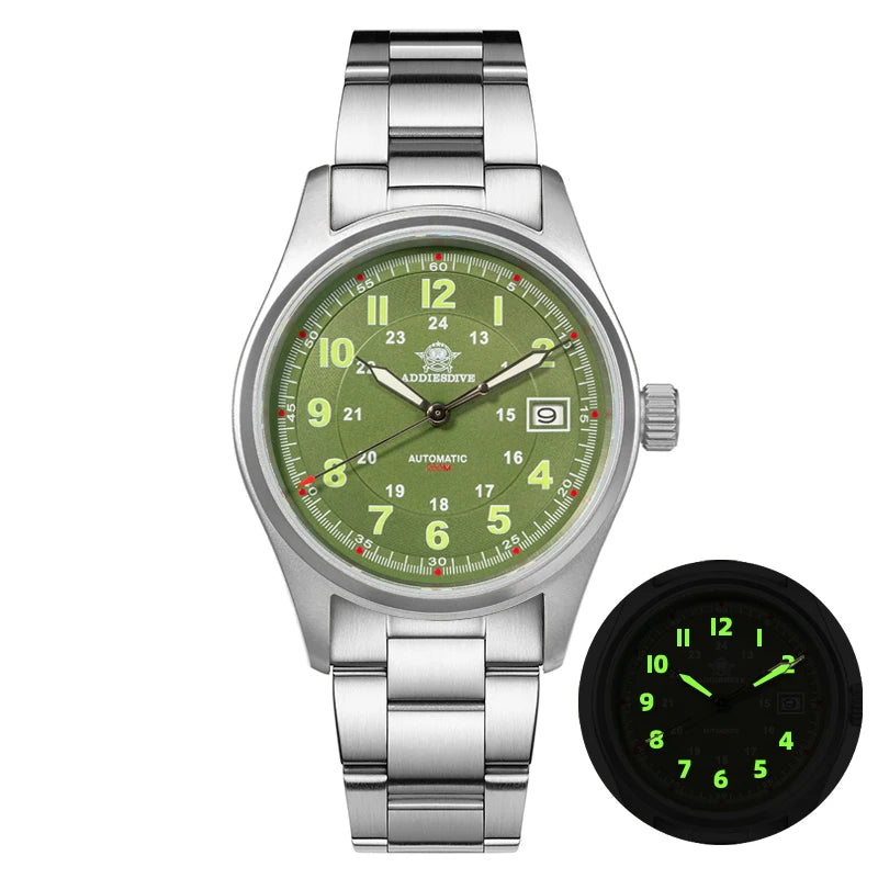 ADDIESDIVE Luxurious Men's Automatic Watch NH35A - Sapphire Glass & Stainless Steel