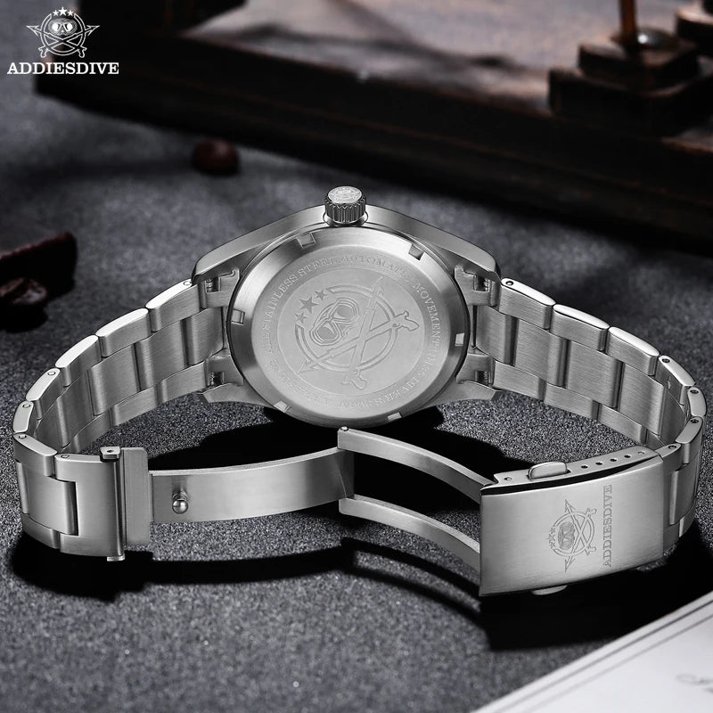 ADDIESDIVE Luxurious Men's Automatic Watch NH35A - Sapphire Glass & Stainless Steel