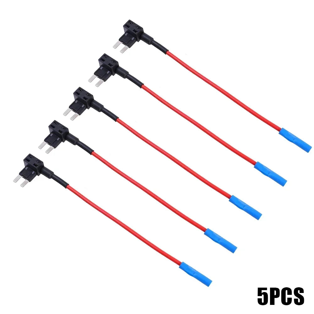 12V Mini & Medium Car Fuse Holder - Add-a-Circuit TAP Adapter (10/5 Pcs)
