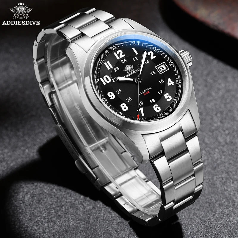 ADDIESDIVE Luxurious Men's Automatic Watch NH35A - Sapphire Glass & Stainless Steel